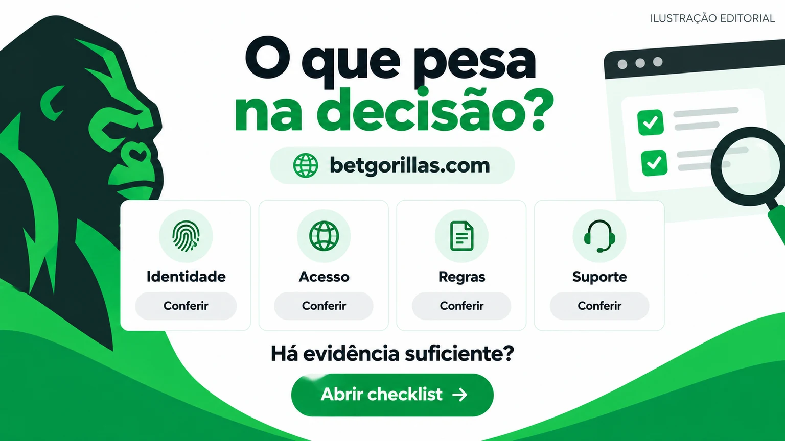 Matriz de decisão com identidade, acesso, caixa e controle de risco